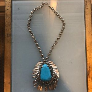 Kendra Scott Necklace with Turquoise Pendant
